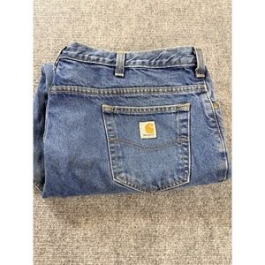 Carhartt Mens Jeans 42x30 Relaxed Fit Blue Denim Workwear